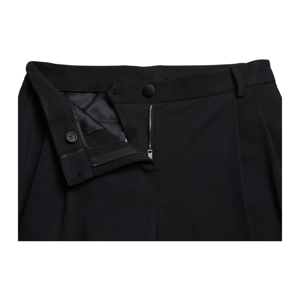 Dolce & Gabbana Luxe High Waist Skinny Cropped Broek Black Dames