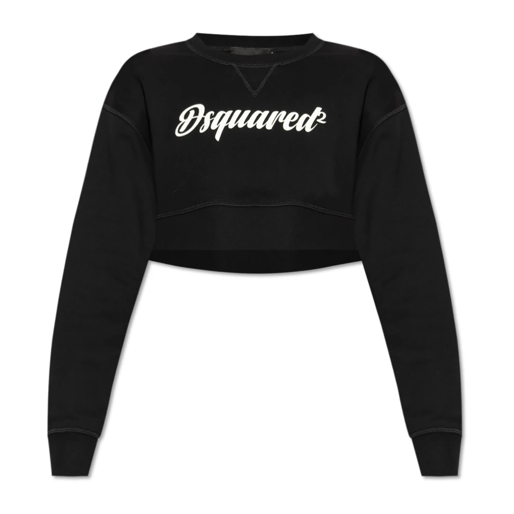Dsquared2 Korte sweatshirt Black Dames