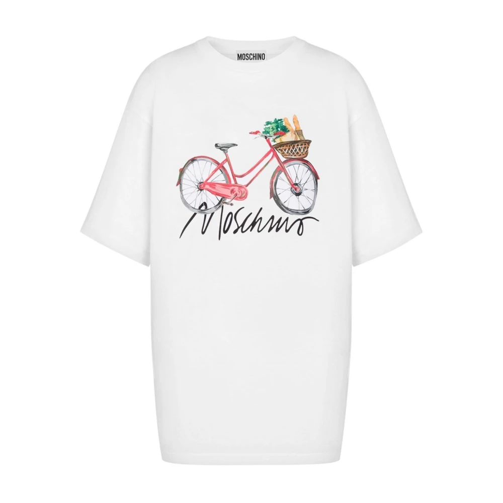 Moschino Stijlvolle T-shirts en Polos White Dames