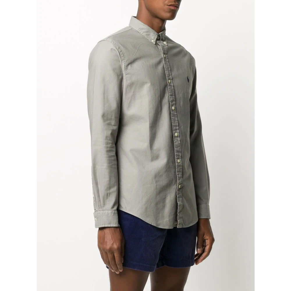 Polo Ralph Lauren Grijze Shirts voor Mannen Aw24 Gray Heren
