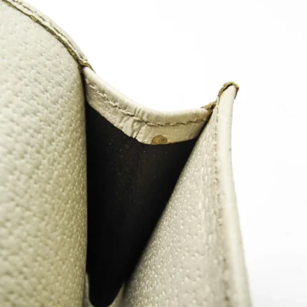 Gucci Vintage Pre-owned Leather wallets Beige Dames
