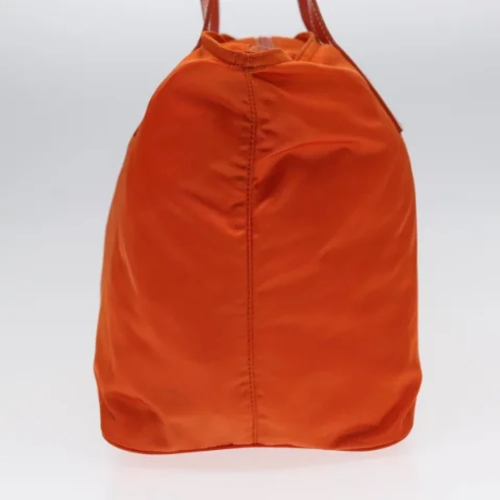Prada Vintage Pre-owned Leather totes Orange Dames