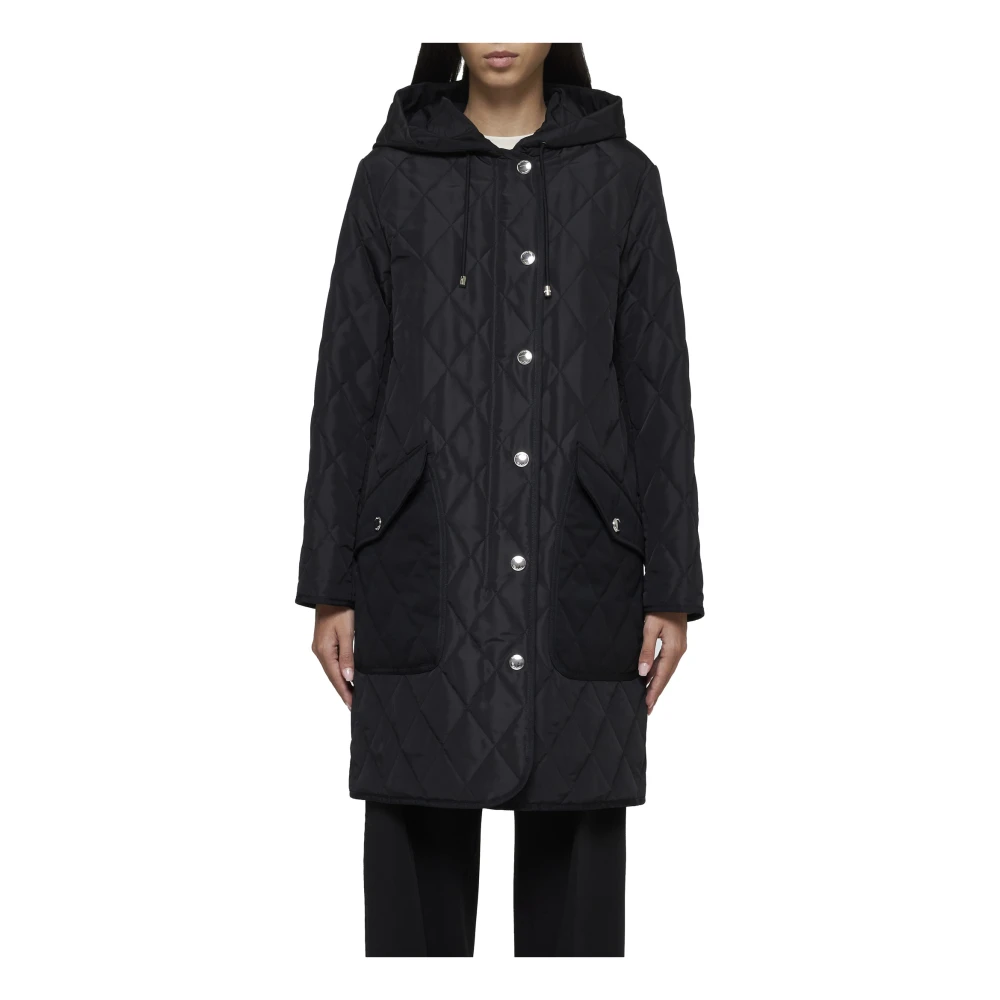 Burberry Zwarte Winterjassen Black Dames