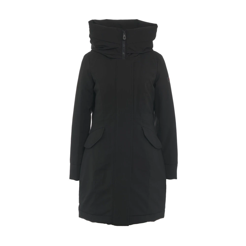 Peuterey Zwarte Parka Aw24 Dameskleding Black Dames