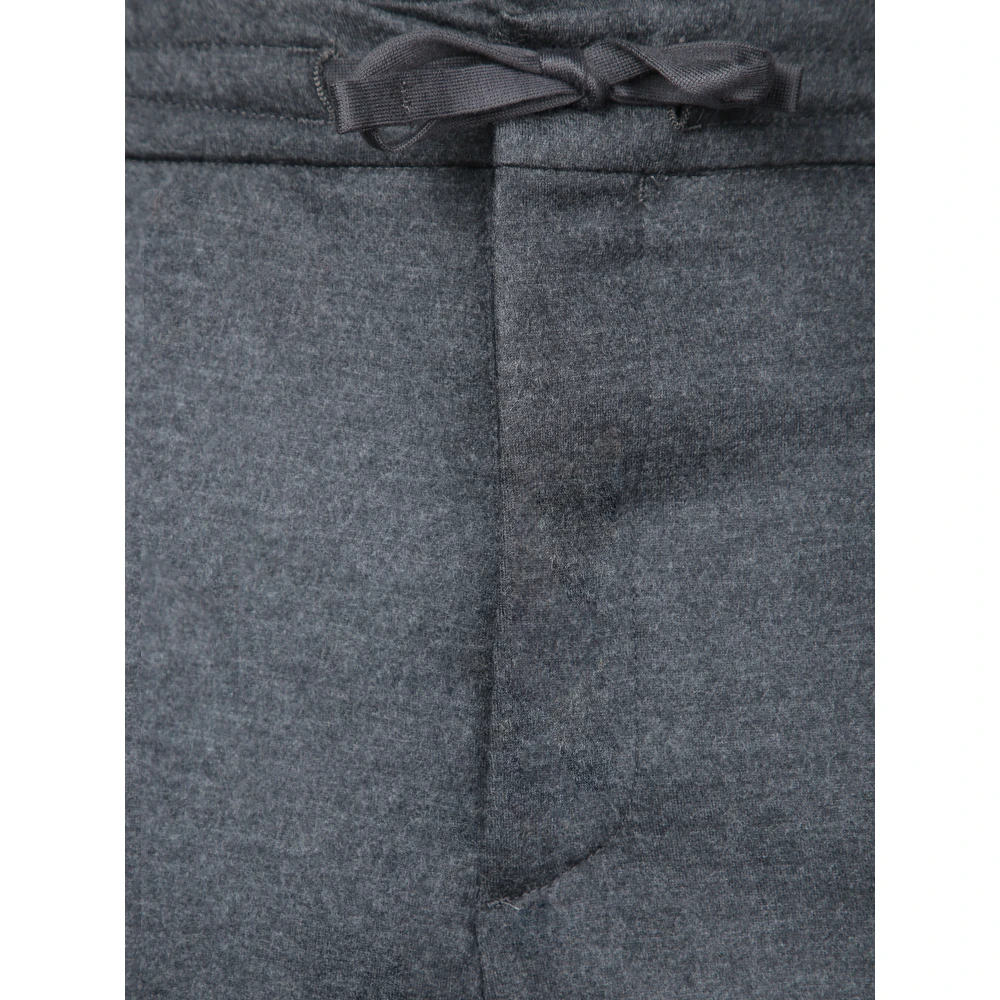 Canali Grijze Flanellen Broek voor Mannen Gray Heren
