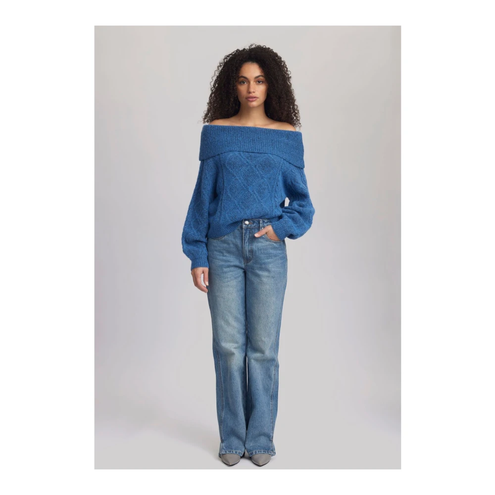 Gestuz Pacific Coast Adiegz Pullover Blue Dames