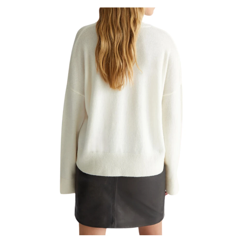 Liu Jo Hoge hals wollen trui room Beige Dames