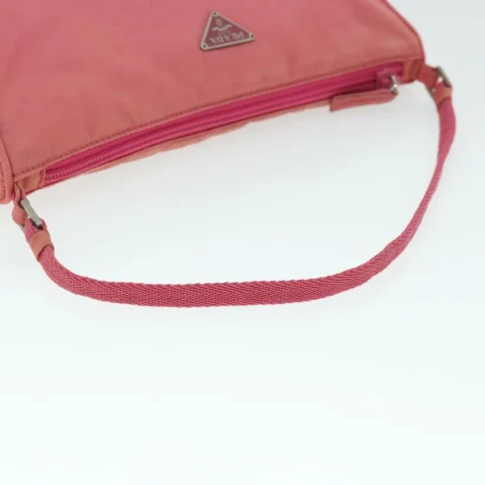 Prada Vintage Pre-owned Nylon pouches Pink Dames