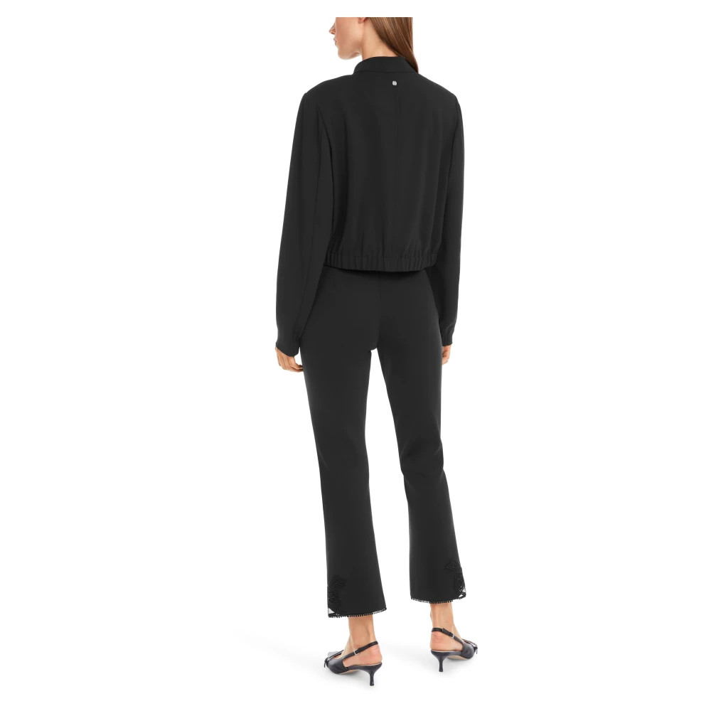 Marc Cain Frederica Scubajersey Vlinderdetail Broek Black Dames