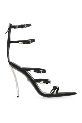 sandales-noires-pin-points
