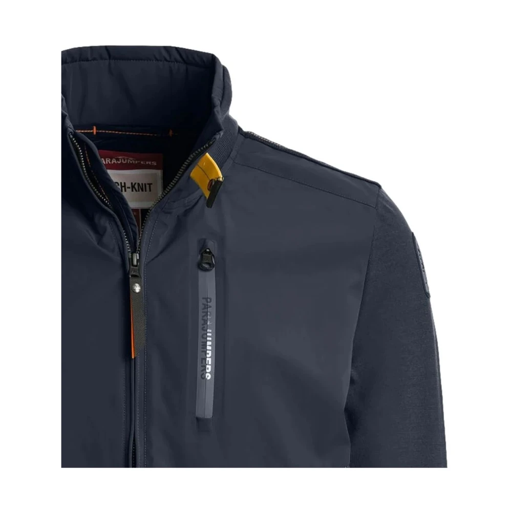 Parajumpers Blauwe Zorba Cardigan Tech Knit Stijl Blue Heren