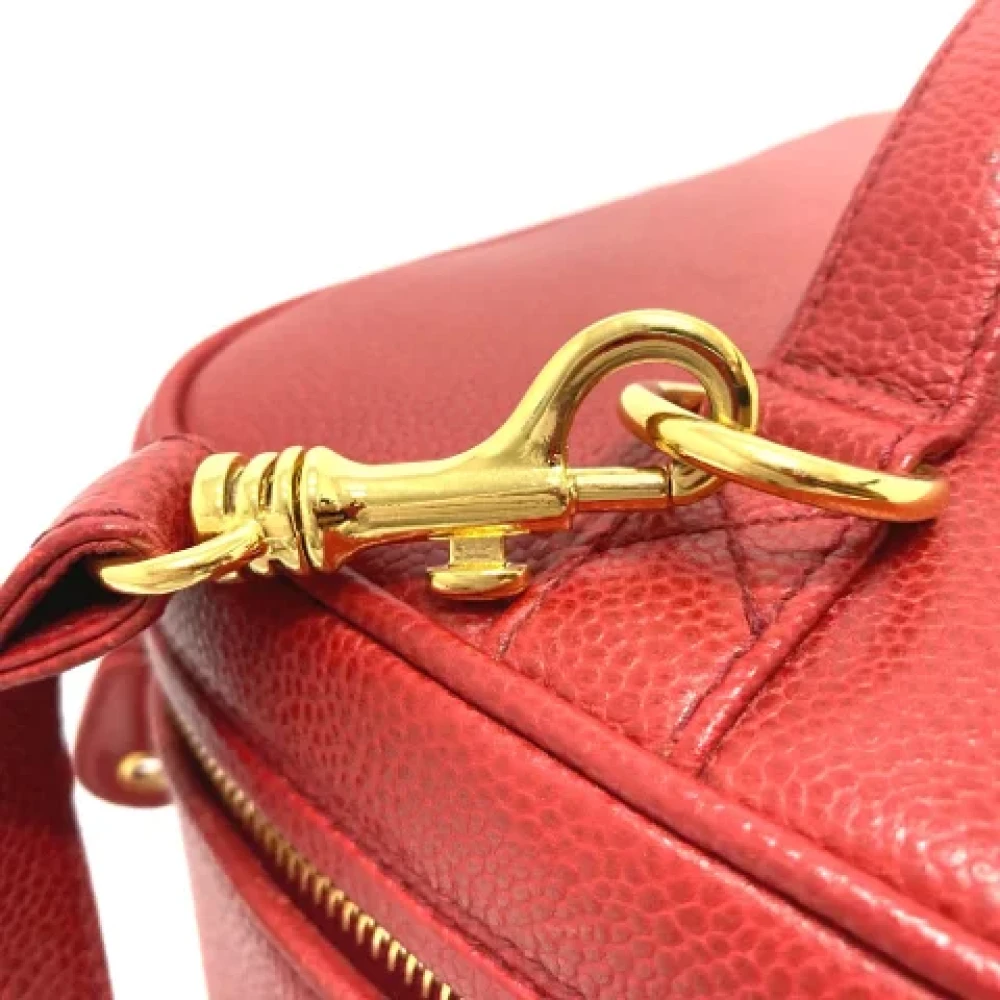 Chanel Vintage Pre-owned Leather chanel-bags Red Dames