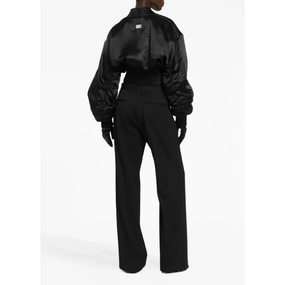 Dolce & Gabbana Zwarte hoge taille broek Black Dames