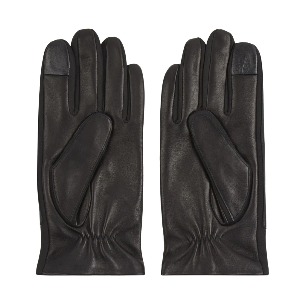 Calvin Klein Zwarte Neopreen Handschoenen voor Mannen Black Heren