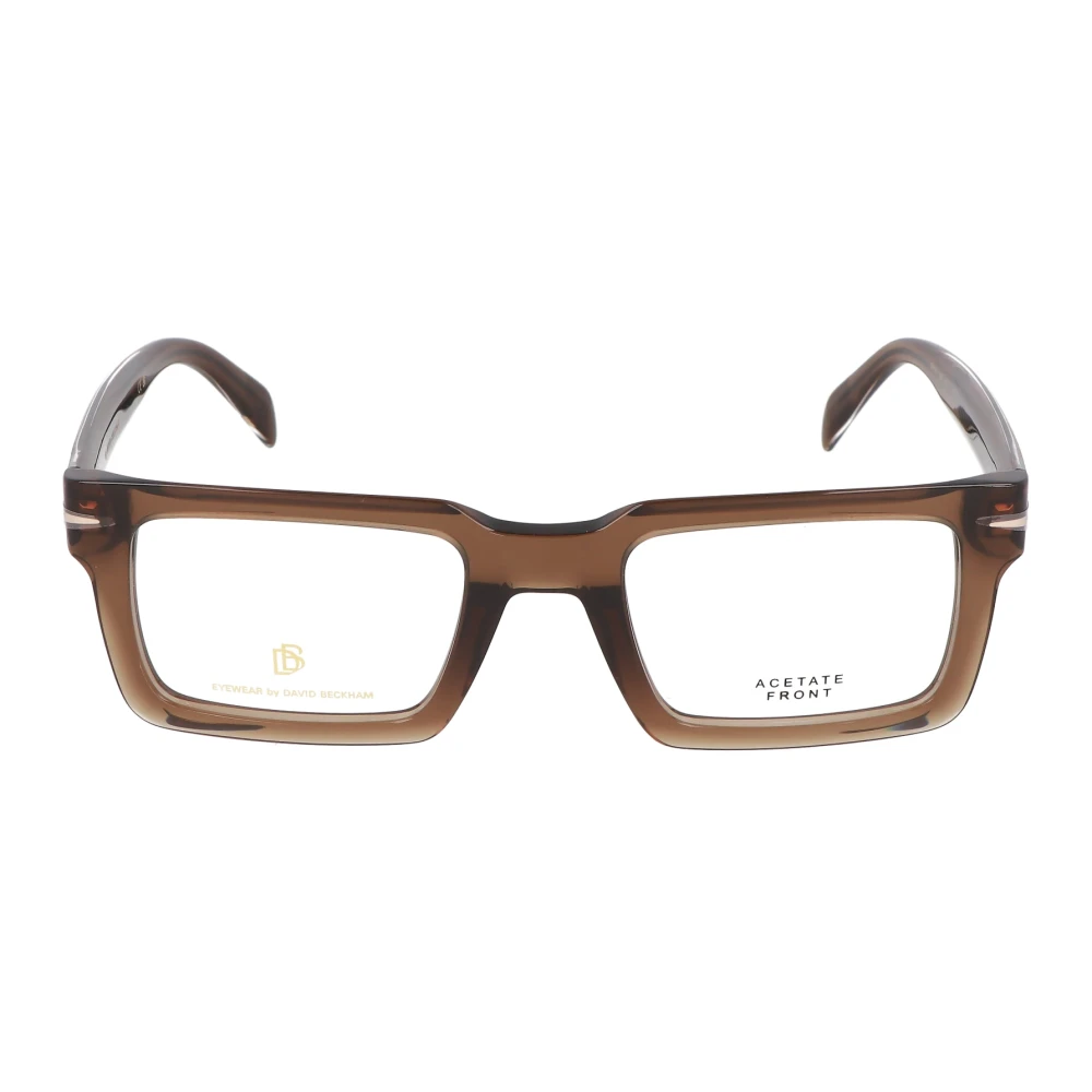 Eyewear by David Beckham Retro vierkante brilcollectie Brown Unisex
