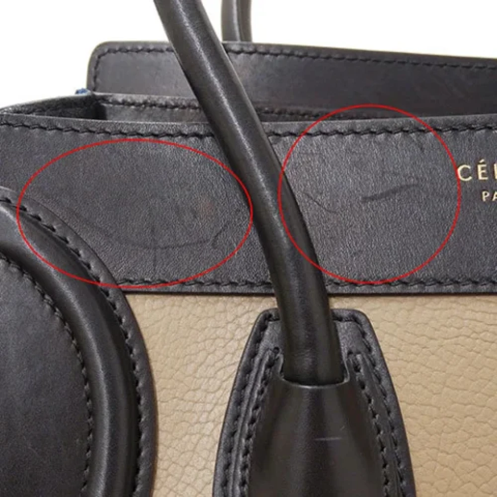 Celine Vintage Pre-owned Leather celine-bags Black Dames