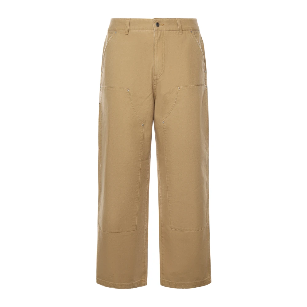 Represent Men's Beige Wide Trousers, M, Wide Trousers
