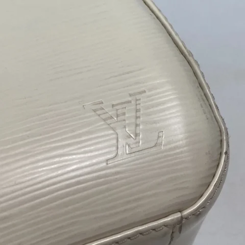 Louis Vuitton Vintage Pre-owned Leather louis-vuitton-bags White Dames
