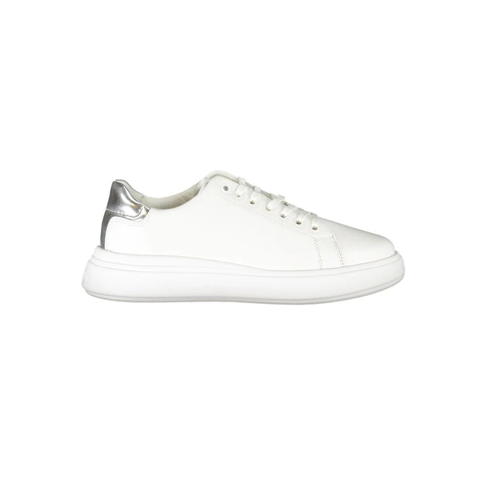 Calvin Klein Women's White Chic Sneakers With Contrast Details