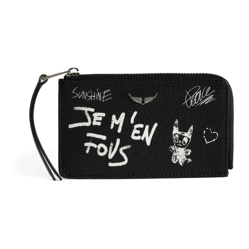 Zadig & Voltaire Donna Nero - Card Arty Tag - Accessories - One Size