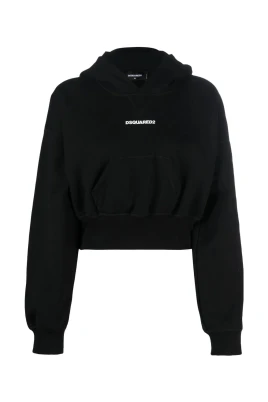 Logo Cropped Hoodie