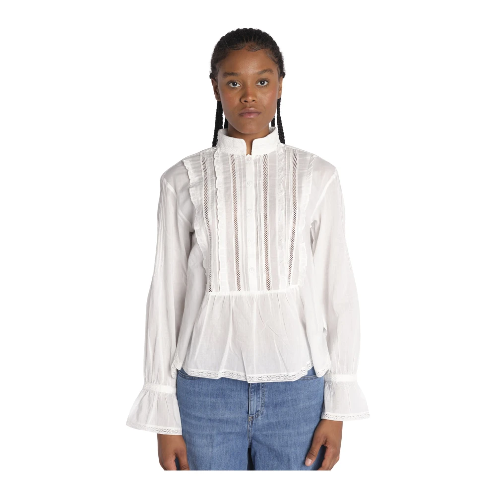Zadig & Voltaire Witte Voile Shirt Tricia White Dames