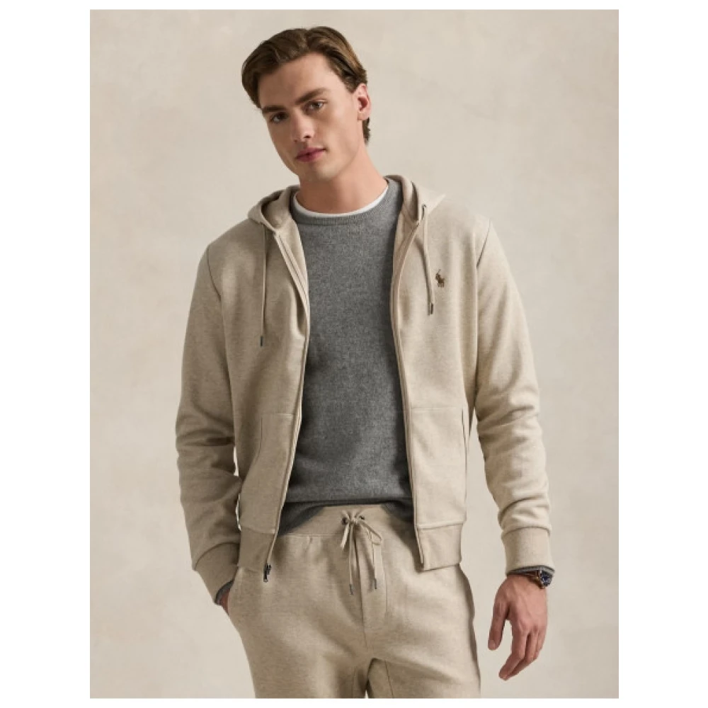 Polo Ralph Lauren Hoodie met rits Beige Heren