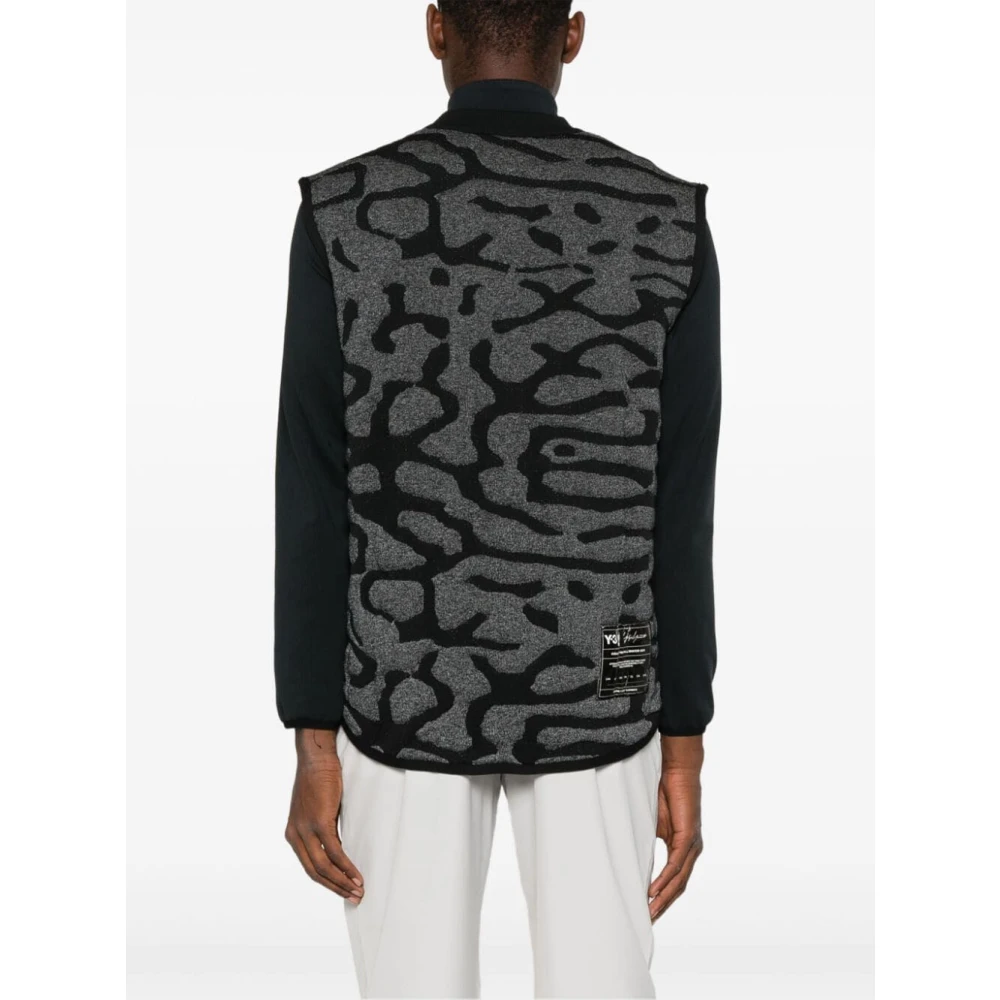 Y-3 Zwarte hardloopvest voor mannen Black Heren