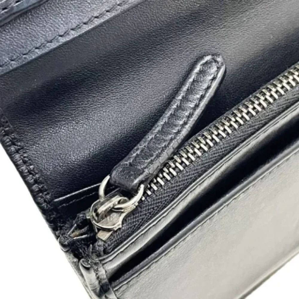 Burberry Vintage Pre-owned Leather wallets Black Dames