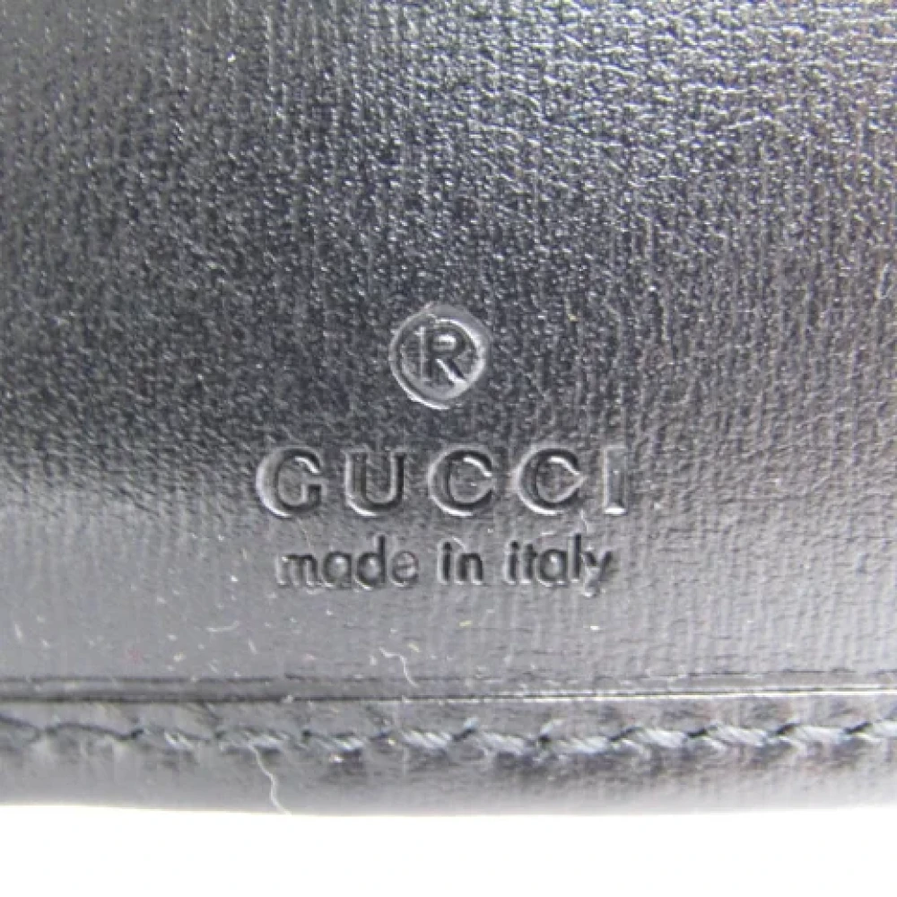 Gucci Vintage Pre-owned Leather wallets Black Dames