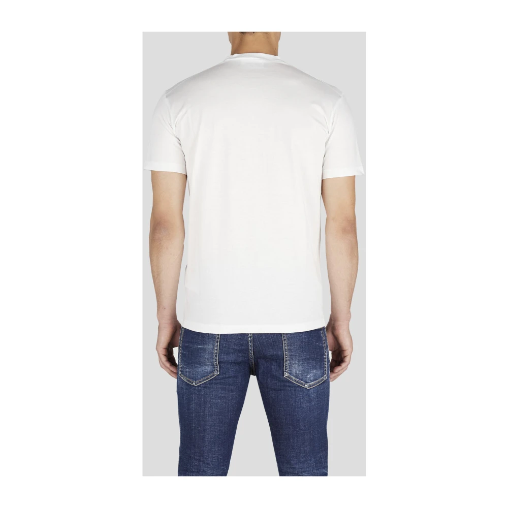 Dsquared2 Witte T-shirt met letterprint White Heren