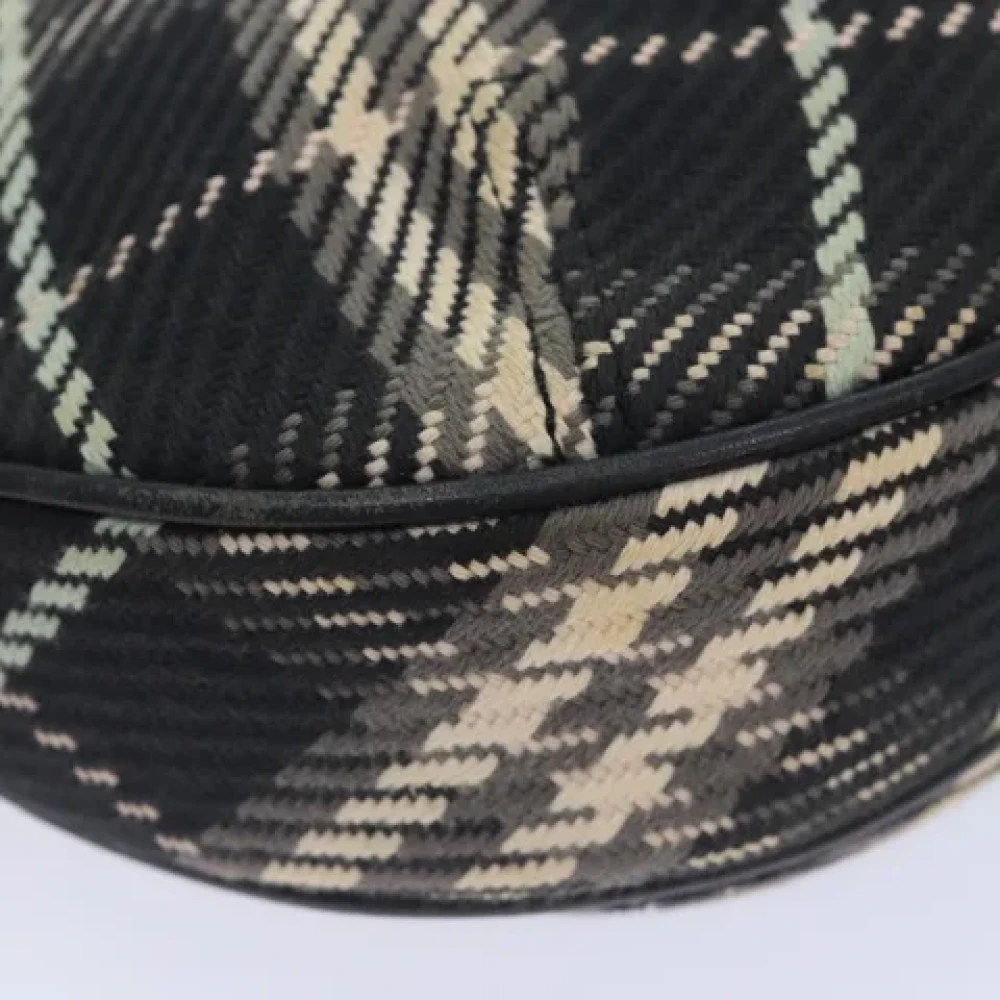 Burberry Vintage Pre-owned Canvas shoulder-bags Black Dames
