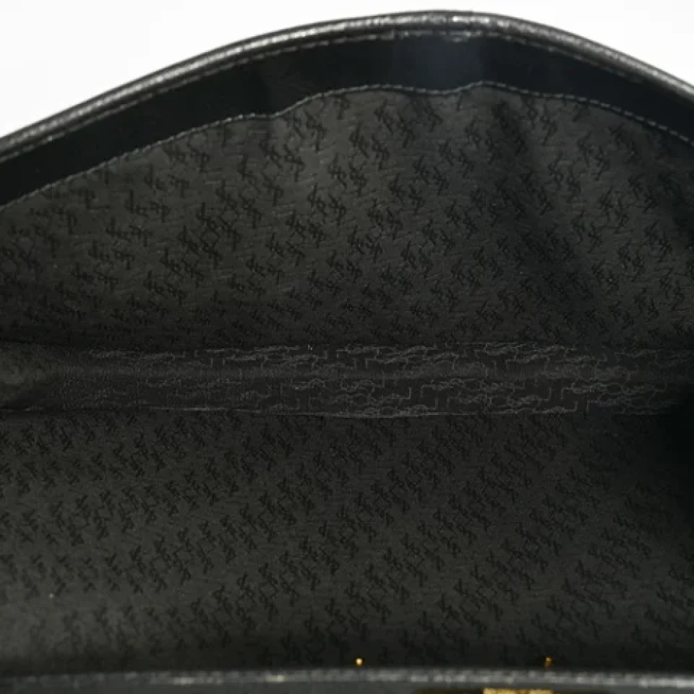 Yves Saint Laurent Vintage Pre-owned Leather clutches Black Dames