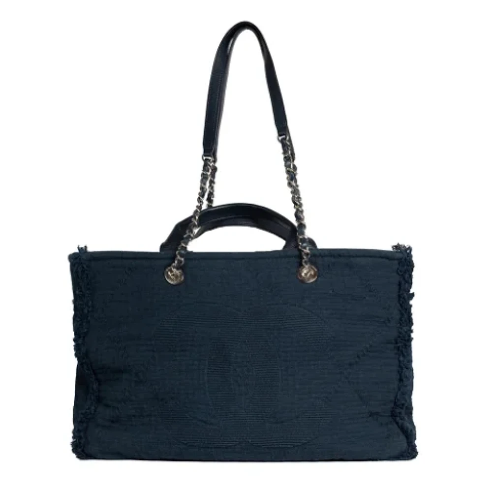 Chanel Vintage Pre-owned Fabric chanel-bags Blue Dames