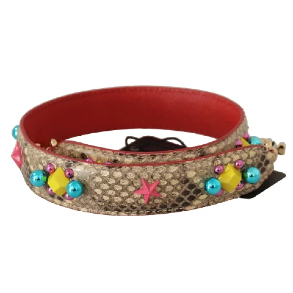 Dolce & Gabbana Pre-owned Leather home-office Multicolor Dames