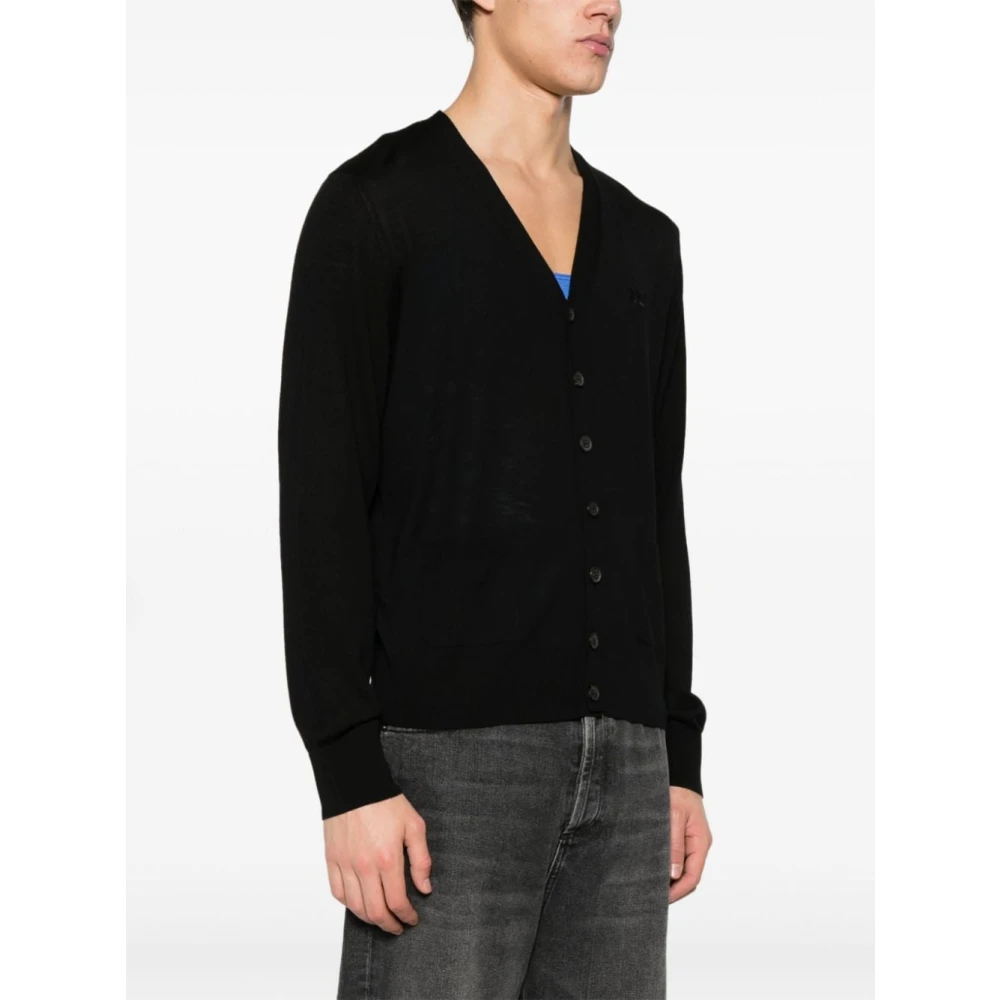 Dsquared2 Zwarte Gebreide Vesten Black Heren