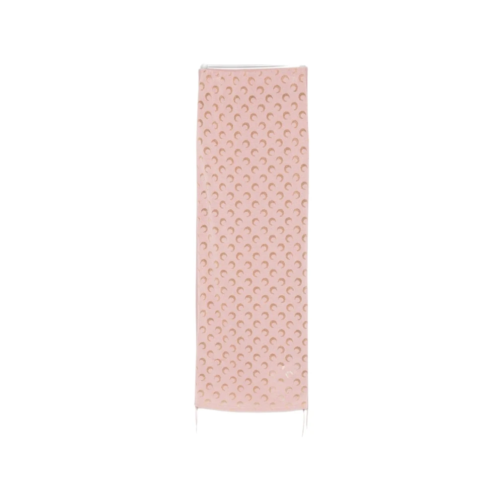 Marine Serre Women's Pink Short Skirts, L, Moon Print Skirt