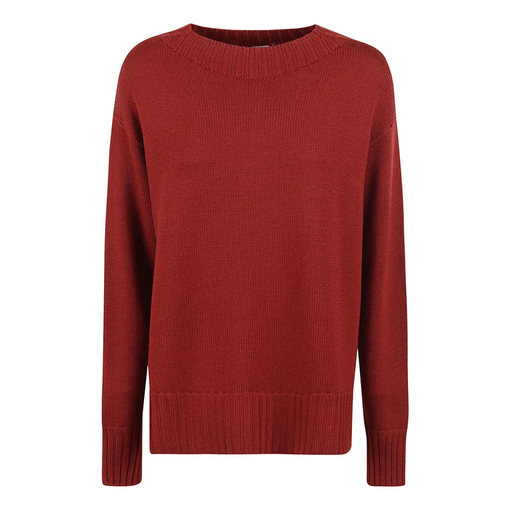 Drumohr Rode Sweaters met Girocollo Red Dames