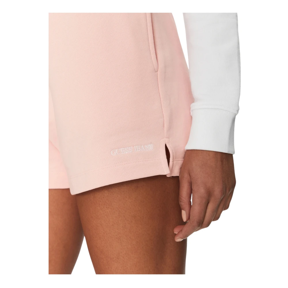 Guess Organische Katoen Dames Shorts Regular Fit Pink Dames
