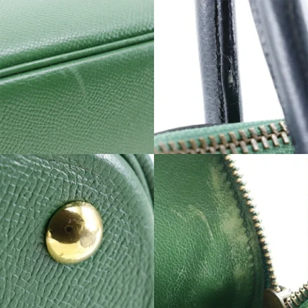 Hermès Vintage Pre-owned Fabric handbags Green Dames