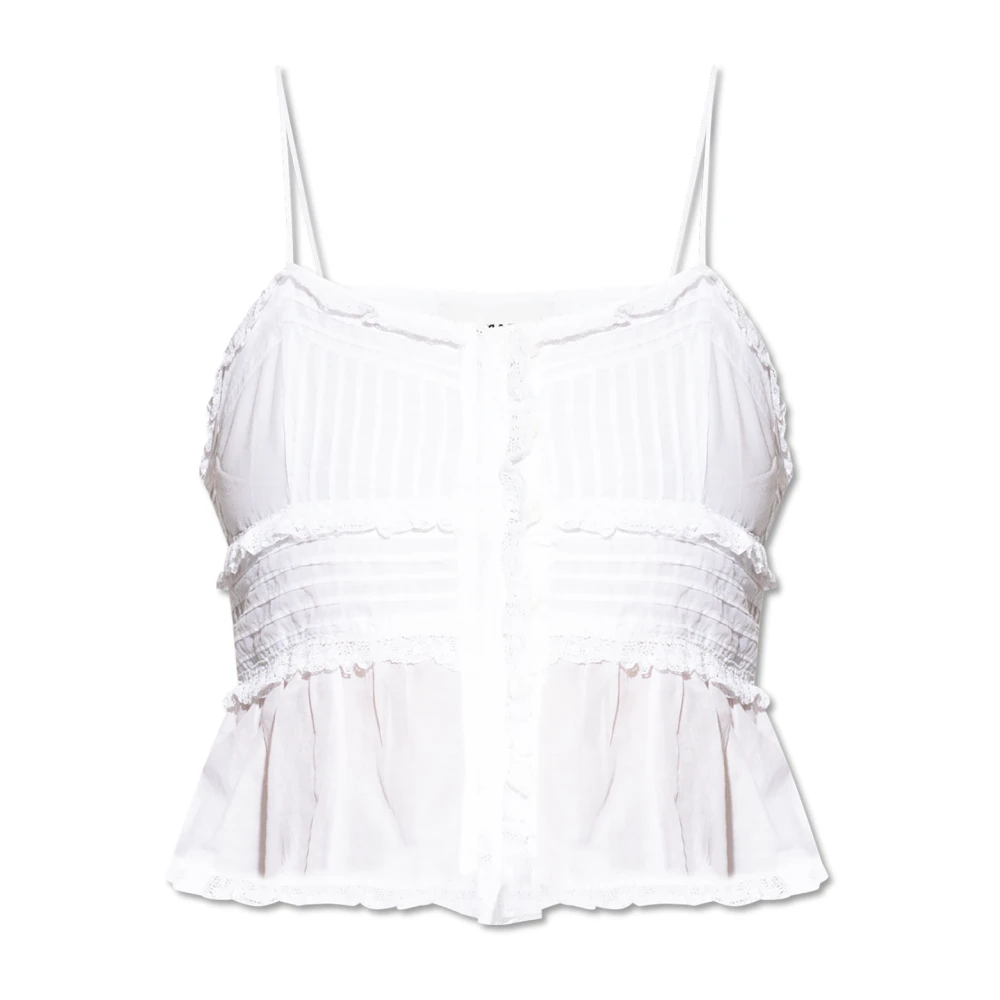 Isabel Marant Étoile Top `Gloria` White Dames