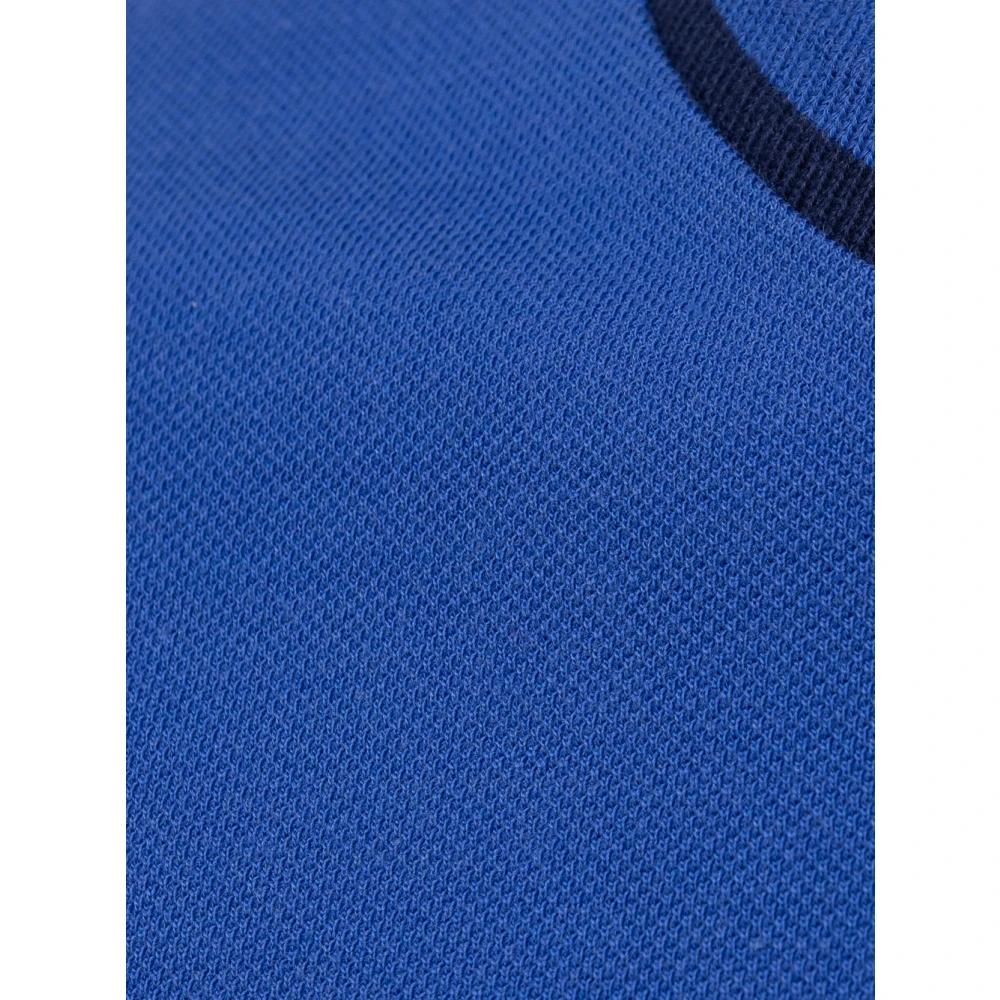 Fendi Blauw katoenen T-shirt met korte mouwen Blue Heren