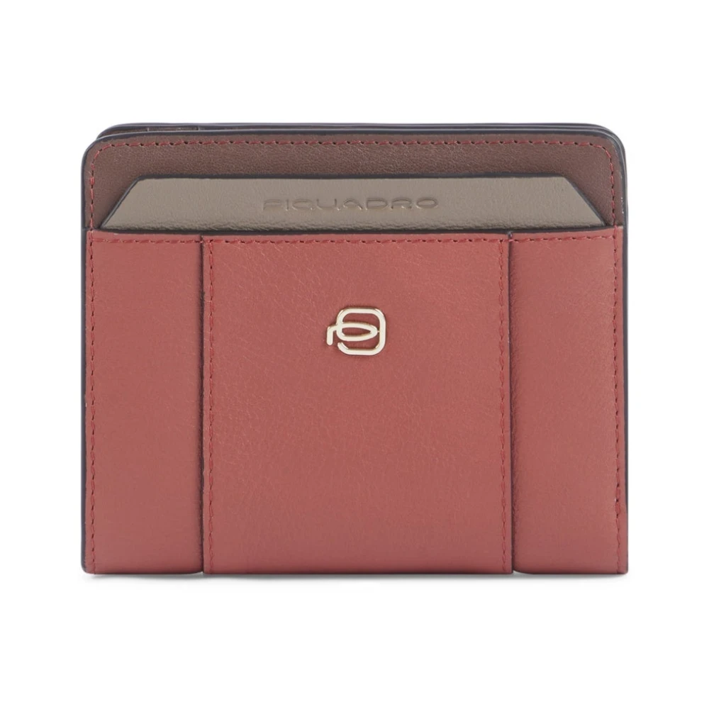 Piquadro Vrouw Roze Kleine Bifold Portemonnee