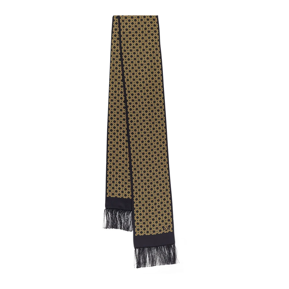 Valentino Garavani Zijden Sjaal met Multicolor Patroon Yellow Heren