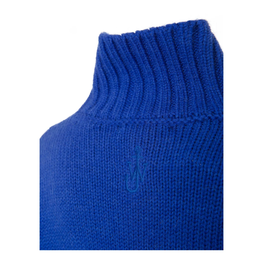 JW Anderson Alpaca Wol Gebreide Trui Blue Dames