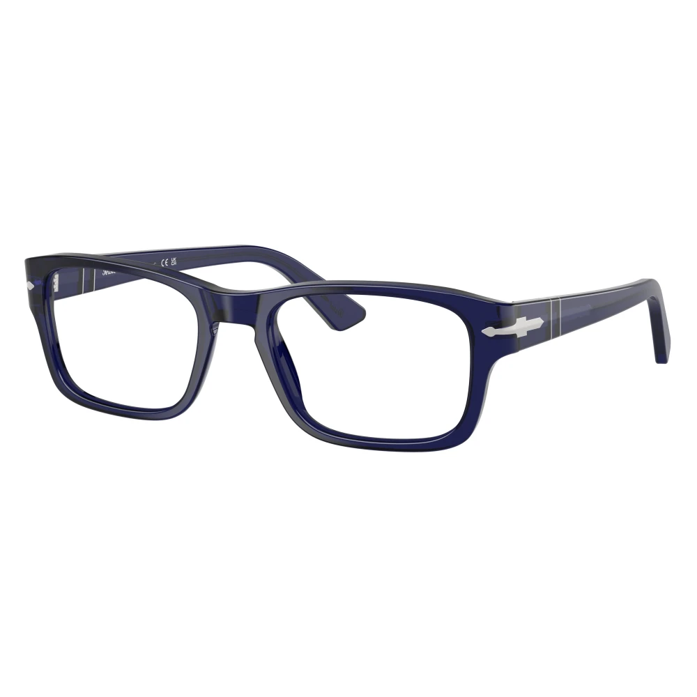 Persol Men's Blue Man Po3364v 181 Optical Frames Acetate Squared Normal - Image 4