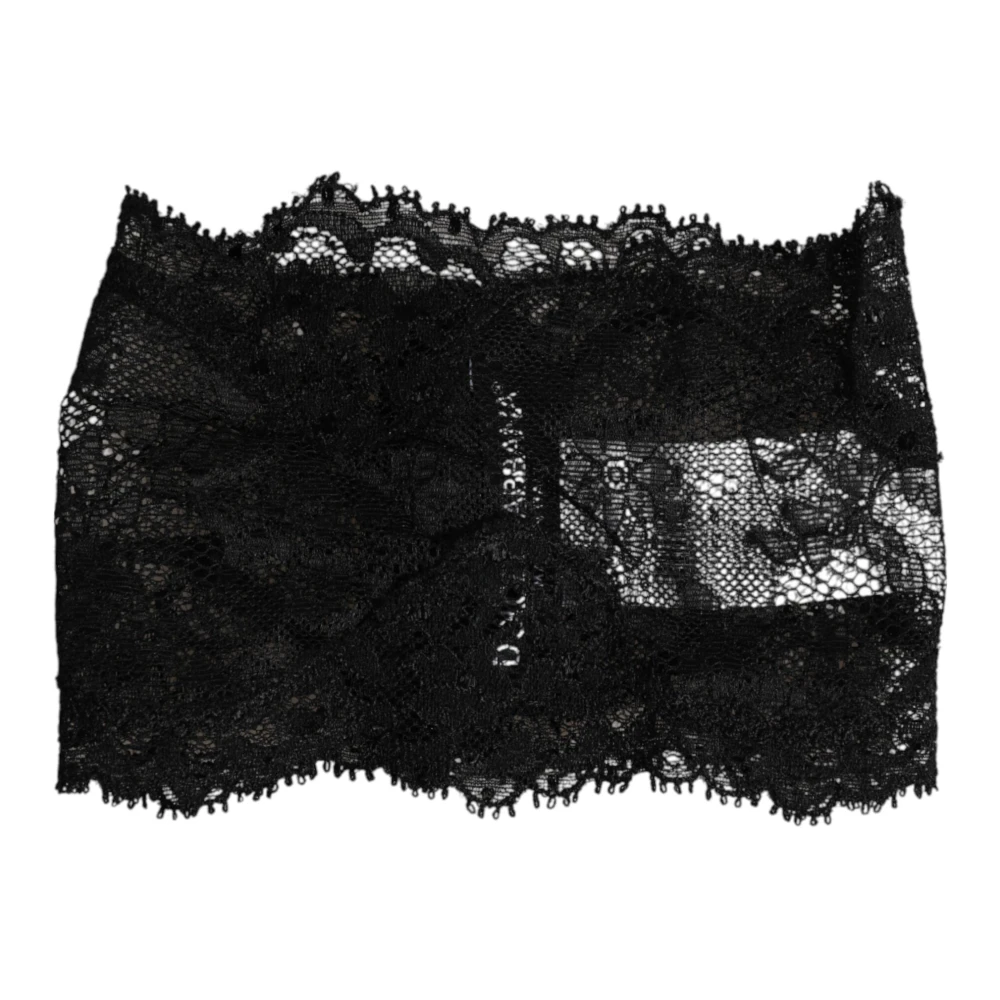 Dolce & Gabbana Damen Schwarz Trägerloses Bustier-Top