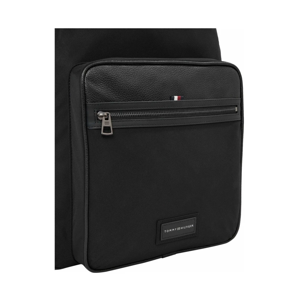 Tommy Hilfiger Zwarte Casual Rugzak voor Mannen Black Heren