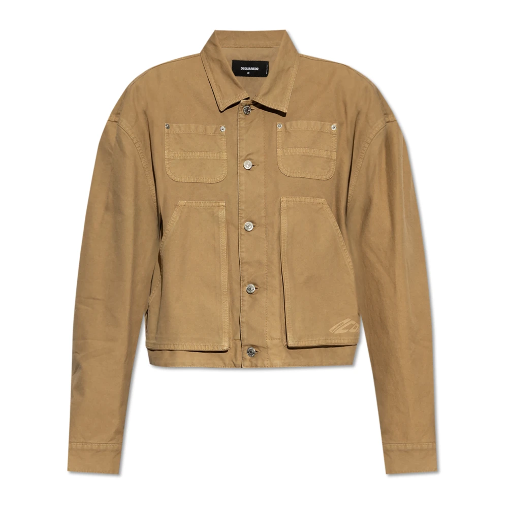 Dsquared2 Jas met zakken Beige Dames