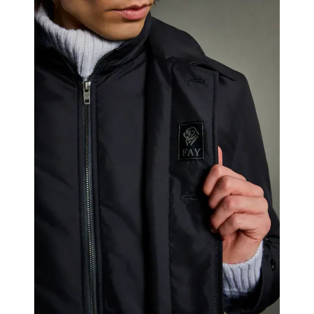 Fay Blauwe Winterjassen Blue Heren